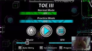 Прохождение уровней в Geometry Dash - Toe III