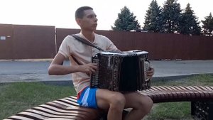 Шёл казак на побывку домой ☀️ Душевные песни на гармони в исполнении Антона Илюхина. Играй гармонь.