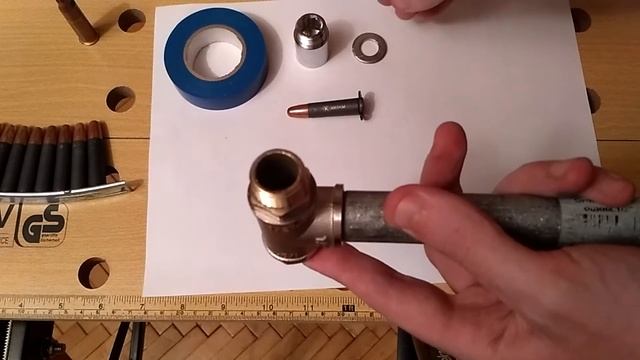 Кинетический молоток из магазина сантехники для 366ТКМ, 9.6х53 и большинства нарезных калибров. смотреть онлайн