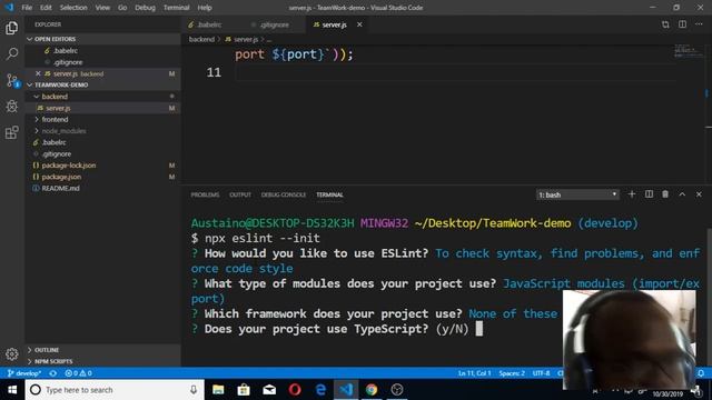 Andela DevC 06 and 07 ESLint setup and installation смотреть онлайн