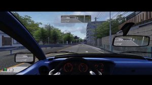 Alpine A310 GT around Inano City in Assetto Corsa