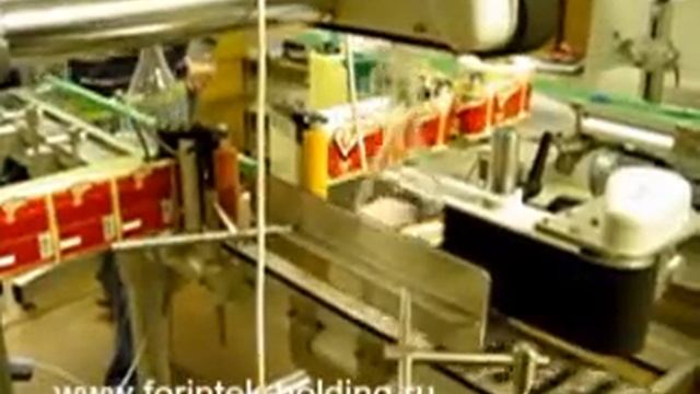 Нанесение этикетки и контрэтикетки на конический продукт