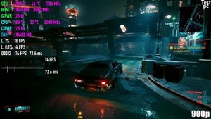 Тест слабого ПК в Cyberpunk 2077 на Geforce GT 1030