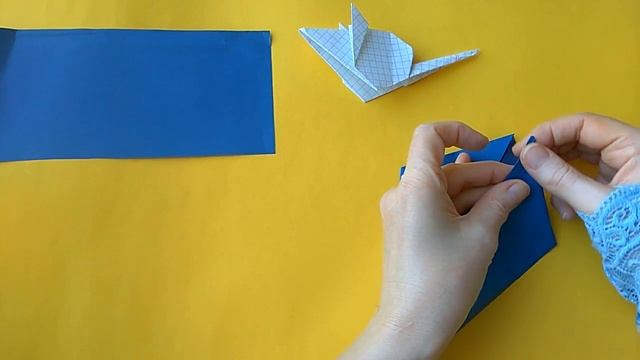 мышь из бумаги,как сделать оригами мышь . смотреть онлайн