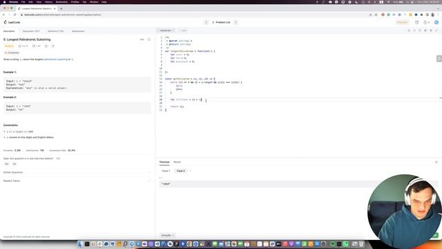 Решаем задачу Longest Palindromic Substring | Leetcode 5 | Собеседование в FAANG смотреть онлайн