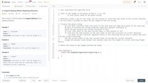 3. Longest Substring Without Repeating Characters - Leetcode | Java & C++ | Medium | Algorithm | DS