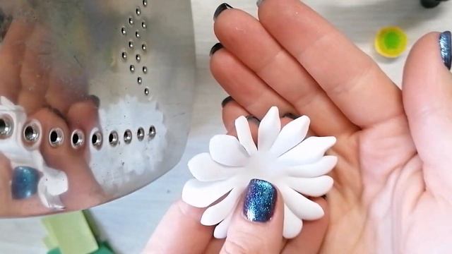 ?Пышные ромашки  из фоамирана 1 мм за 5 минут. ?DIY Lush daisies in 5 minutes. ?
