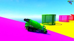 Мультик Про Трактор Вертолёты Монстр Трак и Бетономешалка а Так же грузовик В новом Парке