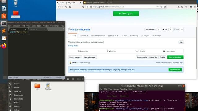 Git Tutorial 3 - git add || Tracked file, Untracked file and Staging in GitHub смотреть онлайн