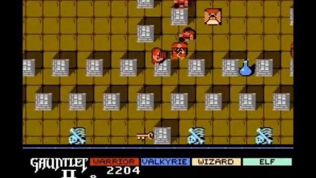 GSCentral.org - Gauntlet II (NES) - Walkthrough Walls, Don't Take Damage From Monsters (GG) смотреть онлайн