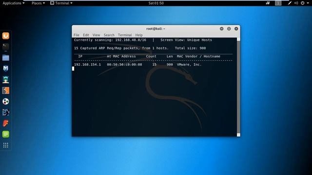 Gather Information in a network using Netdiscover смотреть онлайн