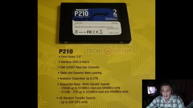 Твердотельные накопители Patriot P210 и P220 выполнены в типоразмере 2,5 дюйма смотреть онлайн