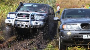 OFF-ROAD заруба КТО ПРОЕДЕТ? BMW X5, MITSUBISHI, HOVER, SUZUKI, УАЗ, НИВА