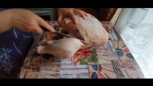 Забой индейки в 4 месяца (118 дней), разделка, вес по частям