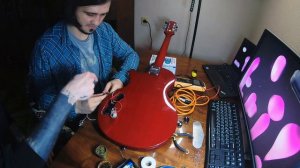 Отремонтировали старенький Epiphone Les Paul Special 2.
