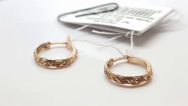 Золотой серьги с Бриллиантами смотреть онлайн