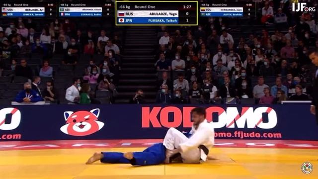 Дзюдо. Большой шлем Париж 2021. Яго Абуладзе дебют в весе 66. 1 встреча поражение от японца смотреть онлайн