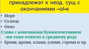 Род имен существительных. Русский язык 5класс