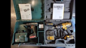 Обзор сравнение,шуруповертов Dewalt734 и Metabo Bs14,4.Кто круче? Старый американец,или новый немец?