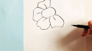 Как НАРИСОВАТЬ КРАСИВЫЙ Цветок карандашом Простые домашние рисунки / How ty draw flower