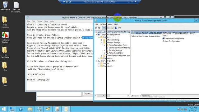 How to Make a Domain User the Local Administrator for all PCs (Windows Server) смотреть онлайн