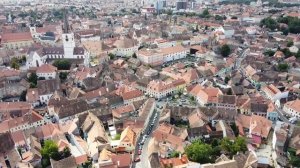 Sibiu Town and Houses from Above by DRONE! - Sibiu Romania - ECTV