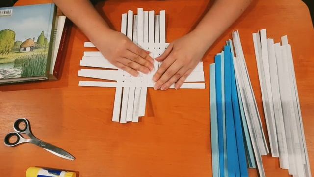 Видео урок для 5-6 классов - Плетёная корзинка из бумаги