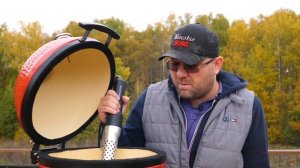 Обзор kamado joe jr. red 34. керамический гриль. мобильный гриль. угольный гриль.
