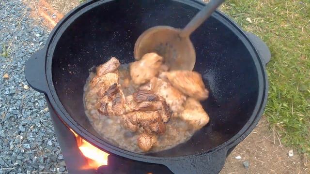 Быстрый ужин в казане! Классика! Мясо с картофелем в казане за пол часа! смотреть онлайн