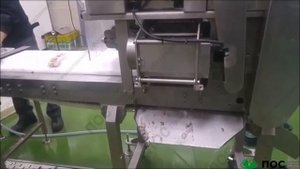 Установка (машина) для переработка щупалец кальмара, производство Южная Корея. Разделка кальмара.