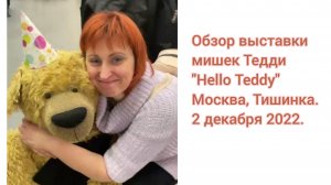 Обзорная экскурсия по выставке мишек Тедди в Москве " Hello Teddy" Декабрь 2022