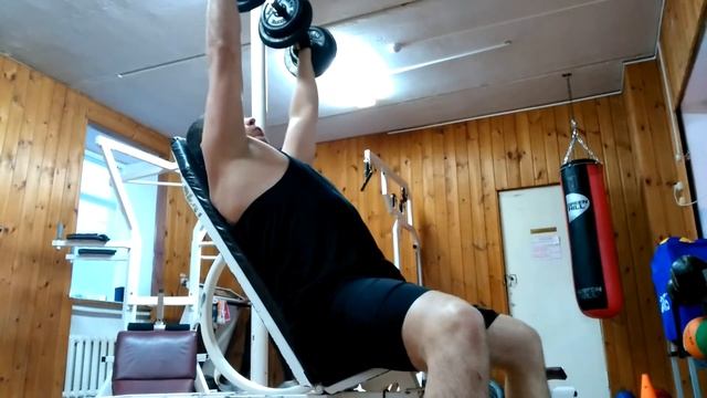 Жим гантелей сидя смотреть онлайн
