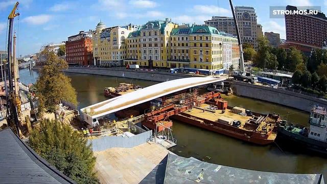 Новый мост свяжет пешеходные маршруты в центре Москвы