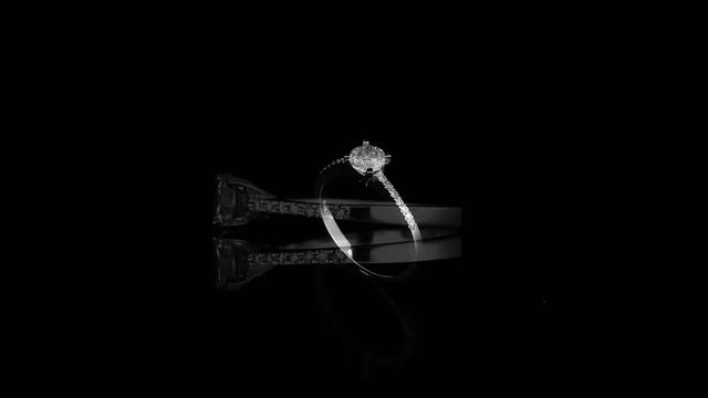 14K White Gold 0.76 ct Elegant Solitaire Diamonds Engagement Ring Jewelry YM2011 смотреть онлайн