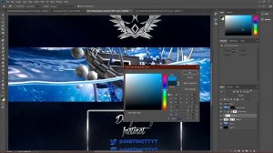 FREE YOUTUBE BANNER TEMPLATE! | How to make a 3D BANNER using PHOTOSHOP