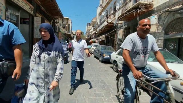 Damascus walking tour, Al-Amin Neighborhood and Talea Al-Fedda | Syria 2022 смотреть онлайн