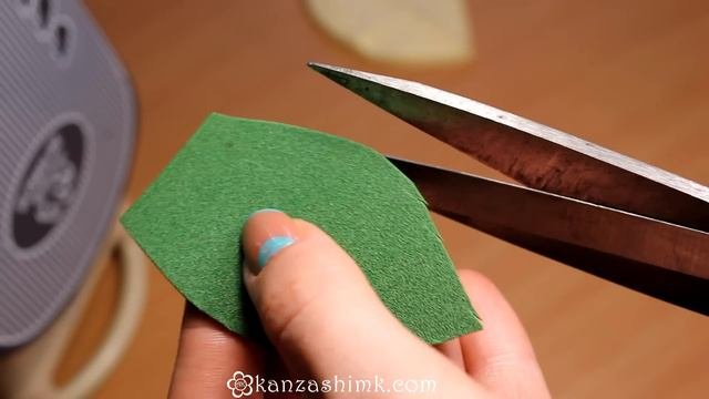 Зеленый листик из фоамирана / Мастер класс / Foam Tutorial
