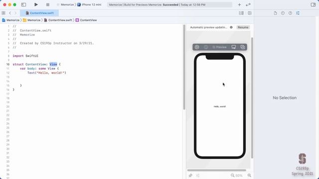 Lecture 1: Getting started with SwiftUI