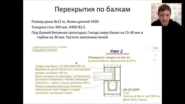 26 Перекрытие по деревянным балкам смотреть онлайн