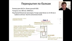 26 Перекрытие по деревянным балкам