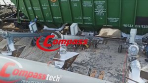 Мобильная установка  Vit50-2B для разгрузки минеральных удобрений из ж\д  хопперов ТМ Compasstech