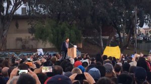 George Lopez opens up for Senator Bernie Sanders.