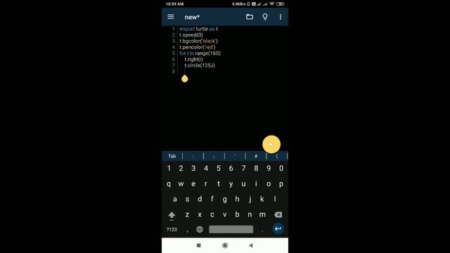 How to Run Python Turtle Programs on Phone | How to use Pydroid3 App |Run Python Programs on Androi