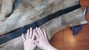 Увеличиваем натуральную дубленку на несколько размеров.