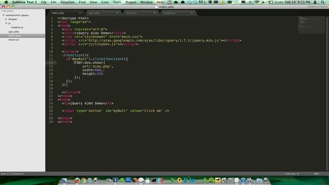 PHP, AJAX, Javascript Tutorial