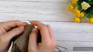 КАК СВЯЗАТЬ ФИКСИРОВАННЫЙ ОТВОРОТ (СГИБ) НА ШАПКЕ // Отворот на резинке 1*1, 2*2
