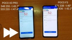 POCO X3 Pro vs POCO F3 | Тест Antutu | Падение производительности и нагрев