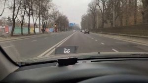 проекция на лобовое Toyota camry 30 тест HUD speed