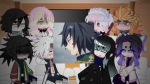 hashiras react to GIYUU TOMIOKA || sanegiyuu || ? read desc 4 tw || my au / non canon reactions