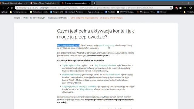 Аллегро по русски : Регистрация и типы профилей смотреть онлайн
